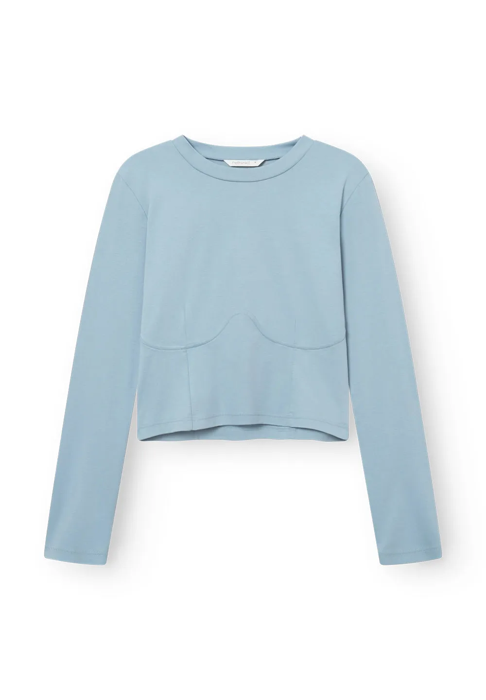 Curved Tee Nice - frozen blue