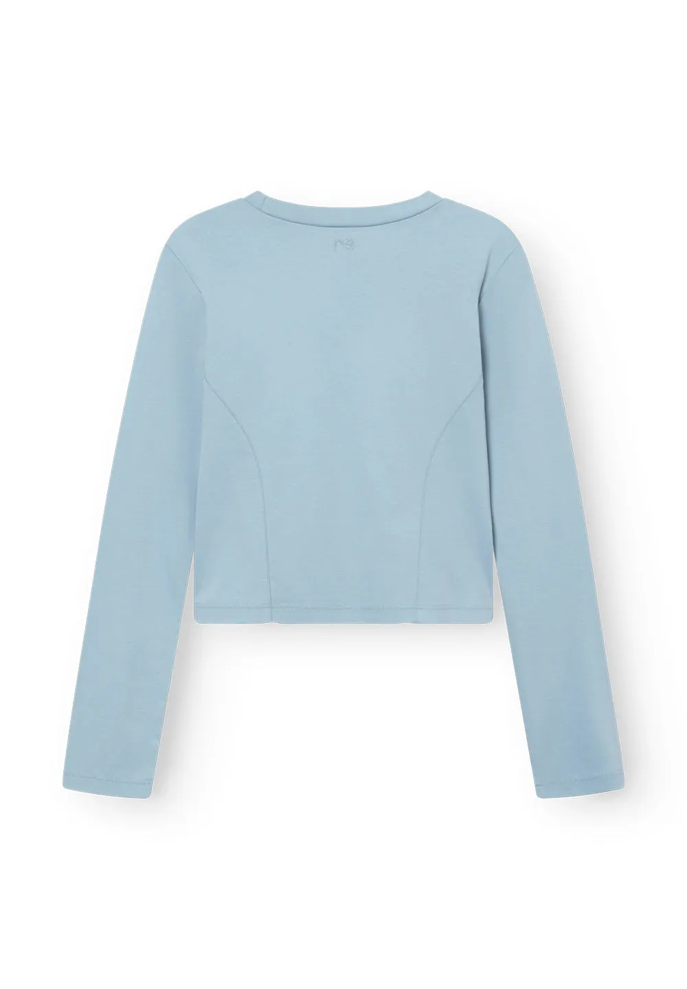 Curved Tee Nice - frozen blue