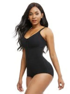 Curvy Plus Full Coverage Hourglass Panty Bodysuit