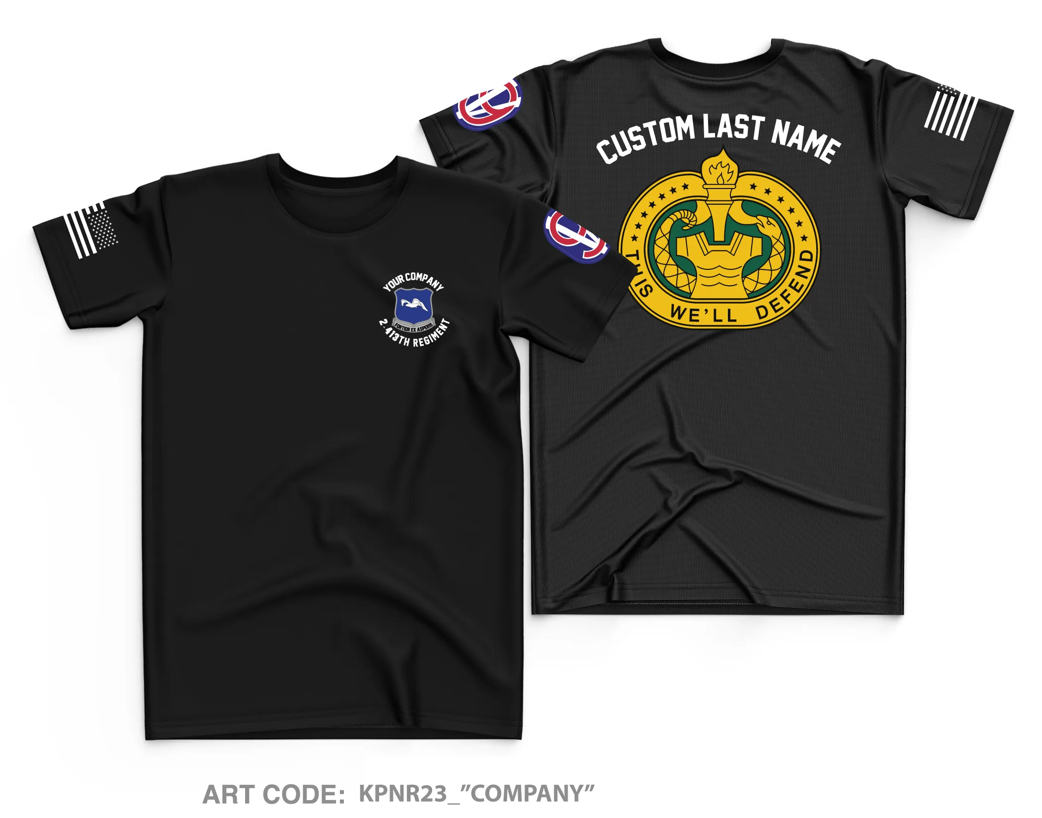 CUSTOM 2-413th Regiment Core Men's SS Performance Tee - KPNR23