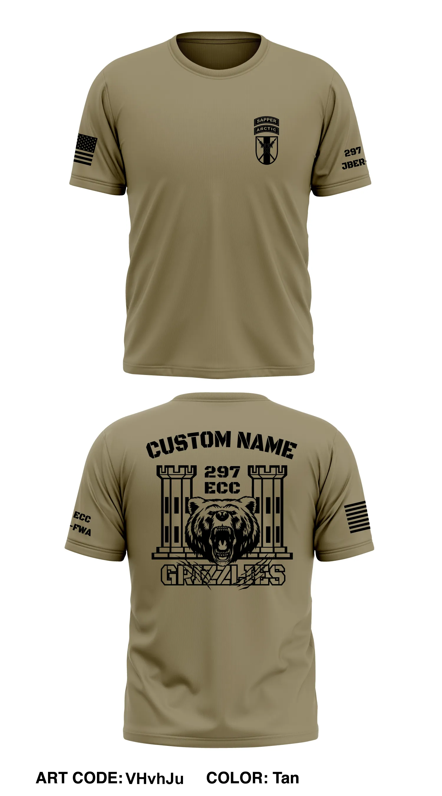 CUSTOM 297 ECC Core Men's SS Performance Tee - VHvhJu