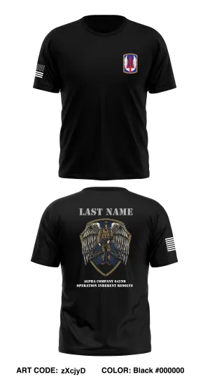 CUSTOM A Co 642D ASB Core Men's SS Performance Tee - zXcjyD