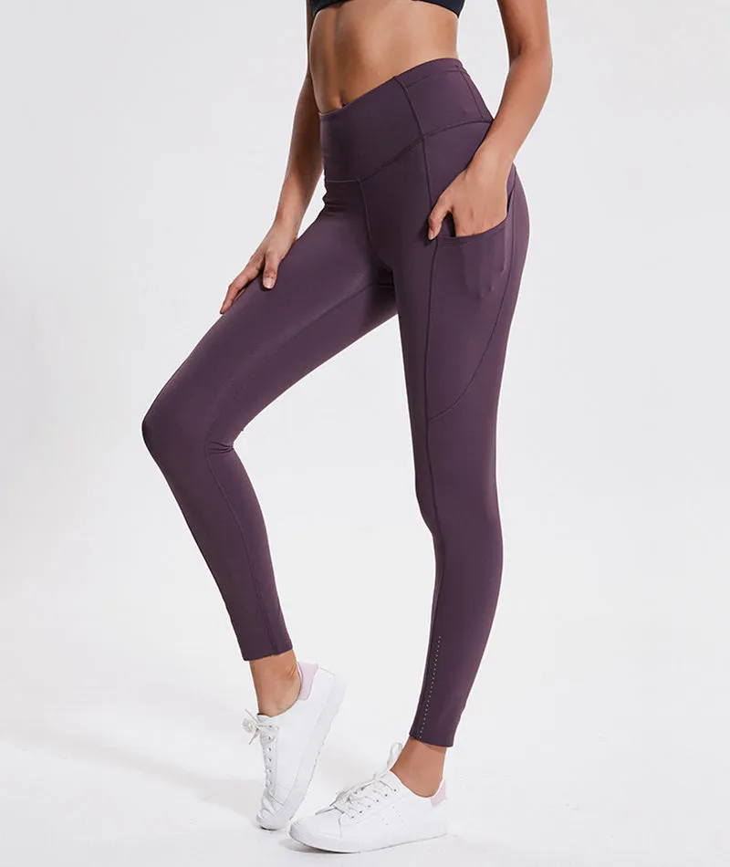 Custom Printed Yoga Pants with Side Pockets YS9330W