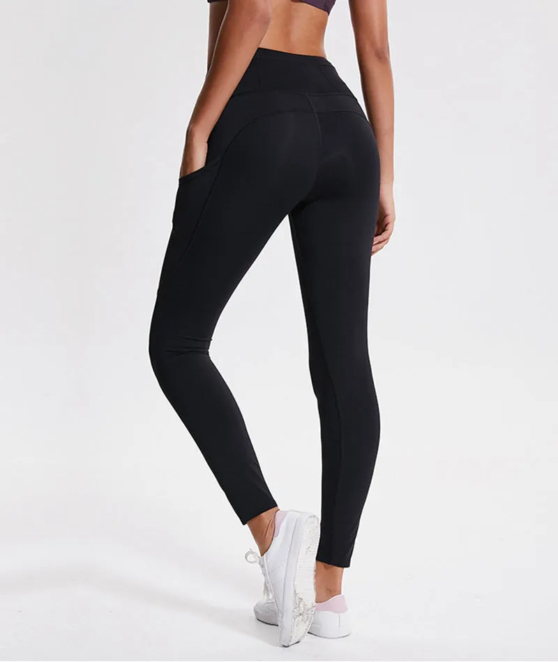 Custom Printed Yoga Pants with Side Pockets YS9330W