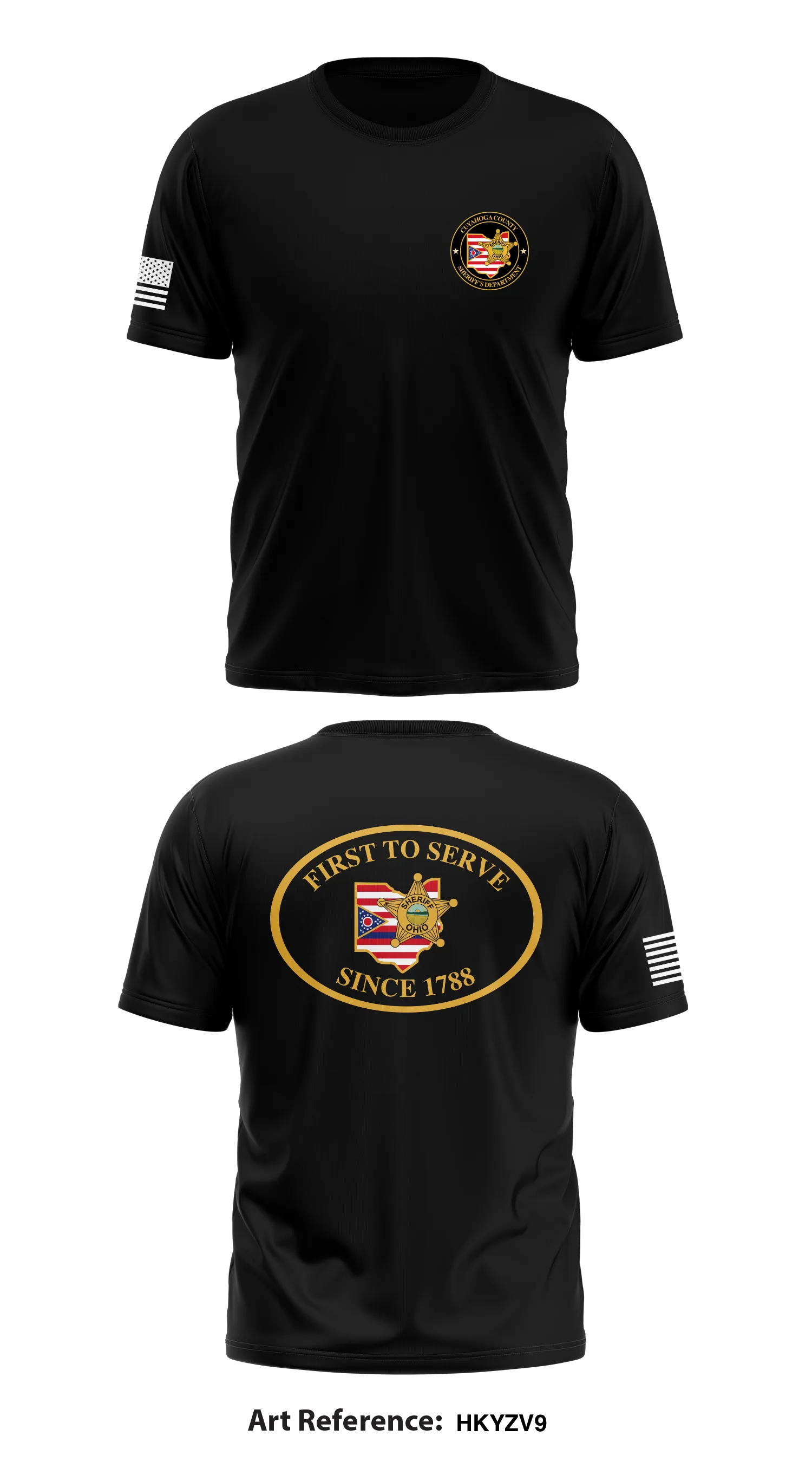 Cuyahoga County Sheriffs Dept.  Store 1 Core Men's SS Performance Tee - hkyzv9