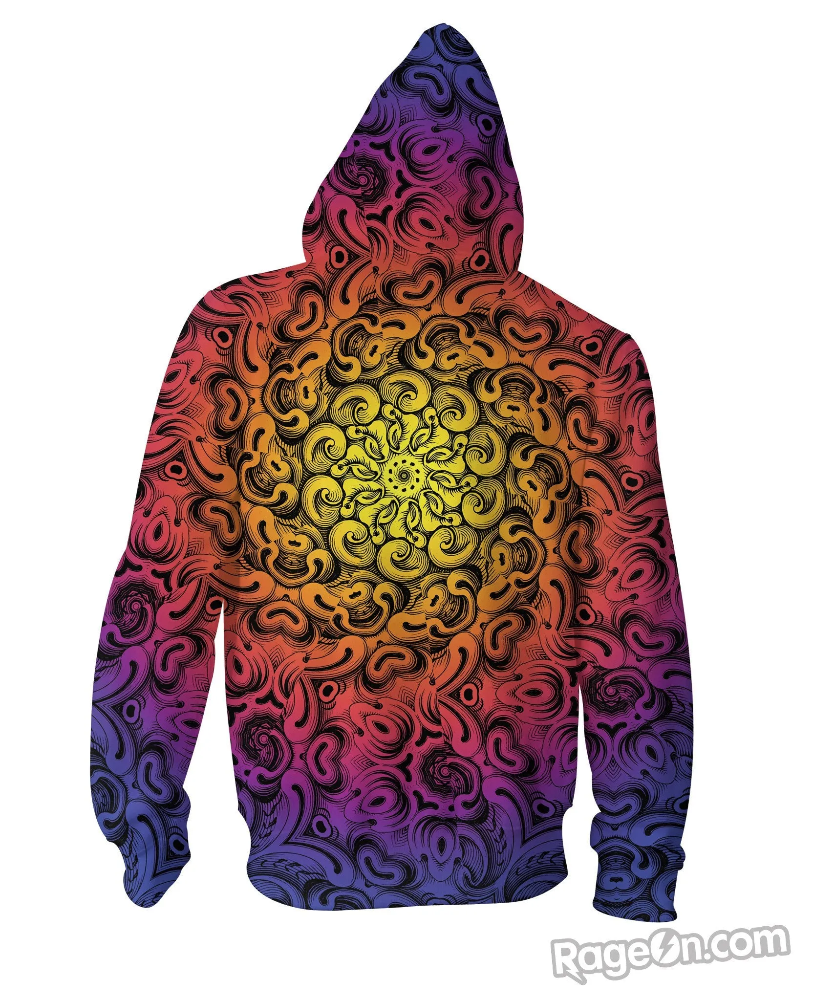 Deep Swirl Zip-Up Hoodie