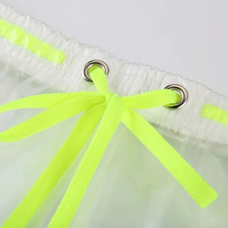 DM Plastic See Through Running Shorts
