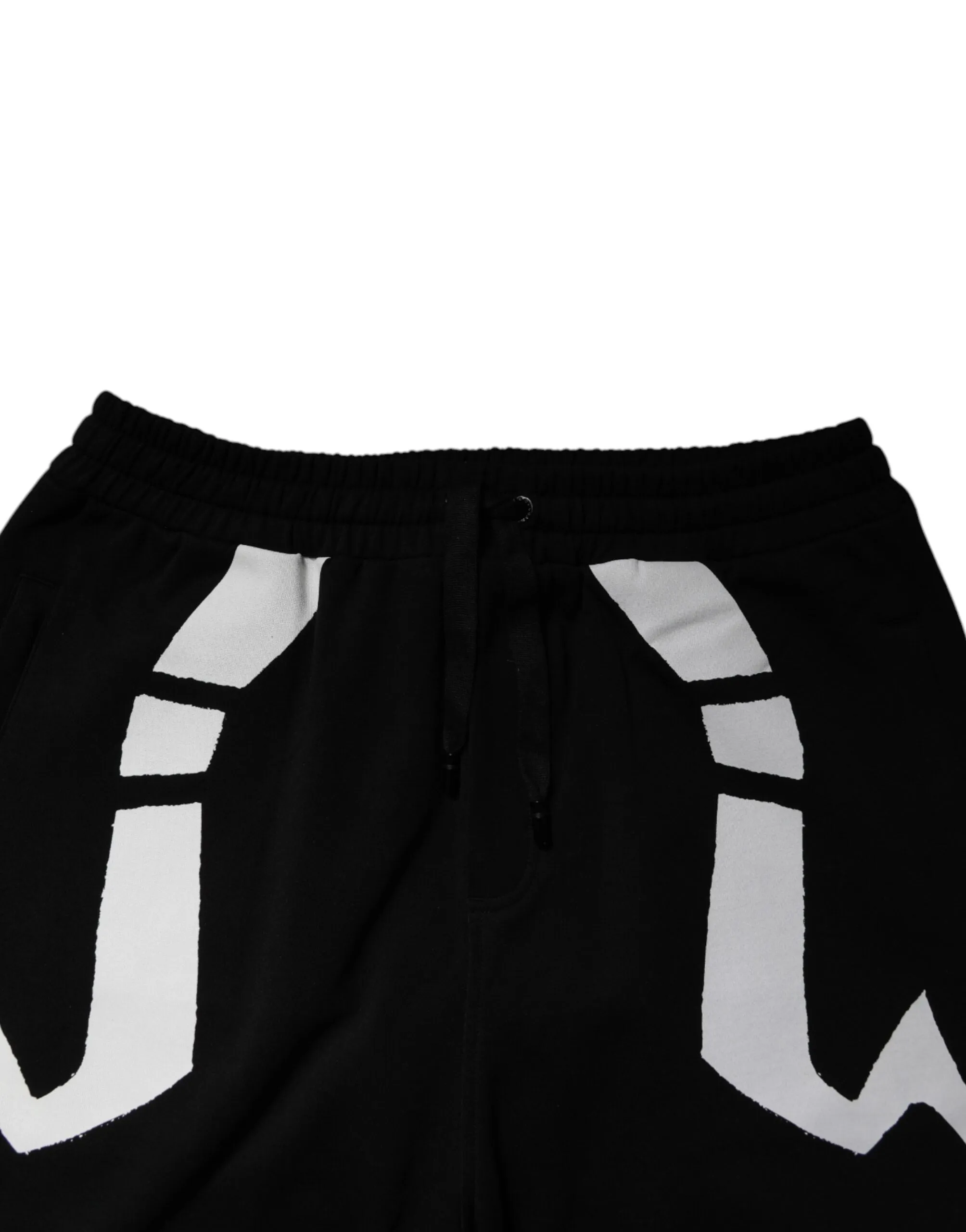 Dolce & Gabbana Black Logo Cotton Jogger Sweatpants Pants