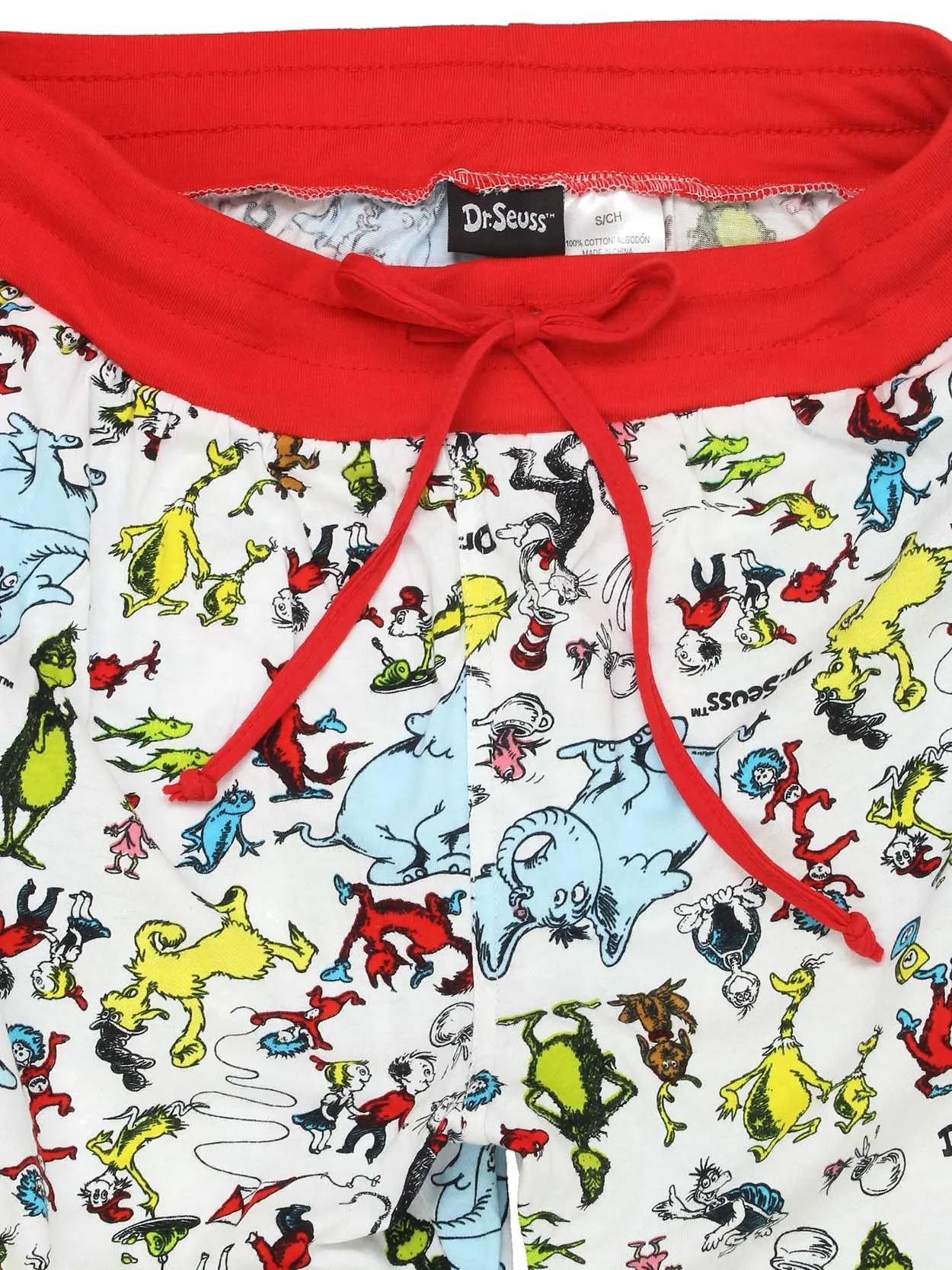 Dr. Seuss Characters Grinch Cat in the Hat Holiday Jogger Pajama Pants