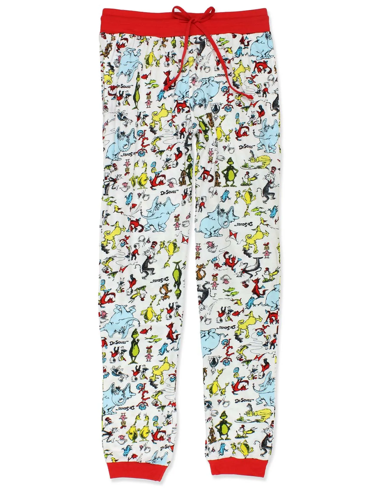 Dr. Seuss Characters Grinch Cat in the Hat Holiday Jogger Pajama Pants