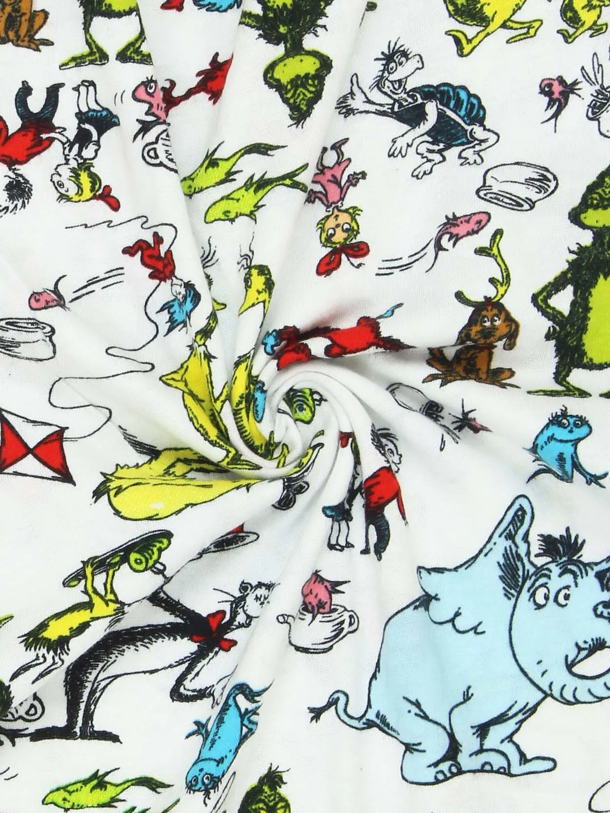 Dr. Seuss Characters Grinch Cat in the Hat Holiday Jogger Pajama Pants