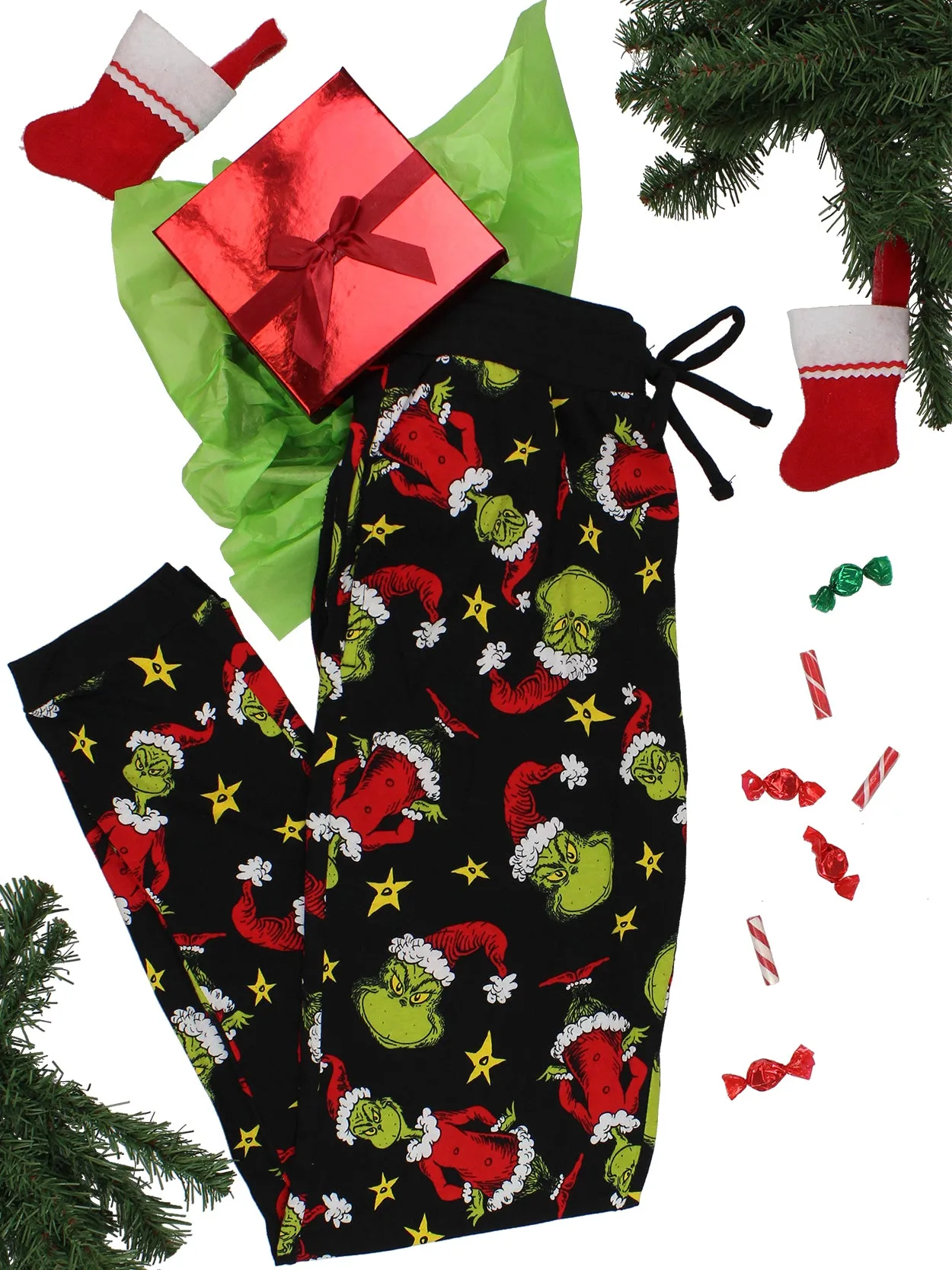 Dr. Seuss The Grinch Mens Holiday Pajama Pants