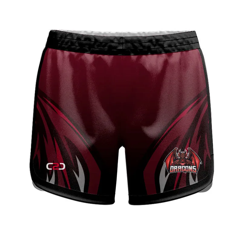 Dragons SlimFit HP Ladies Girls Curve Shorts Pro Design Your Own Custom