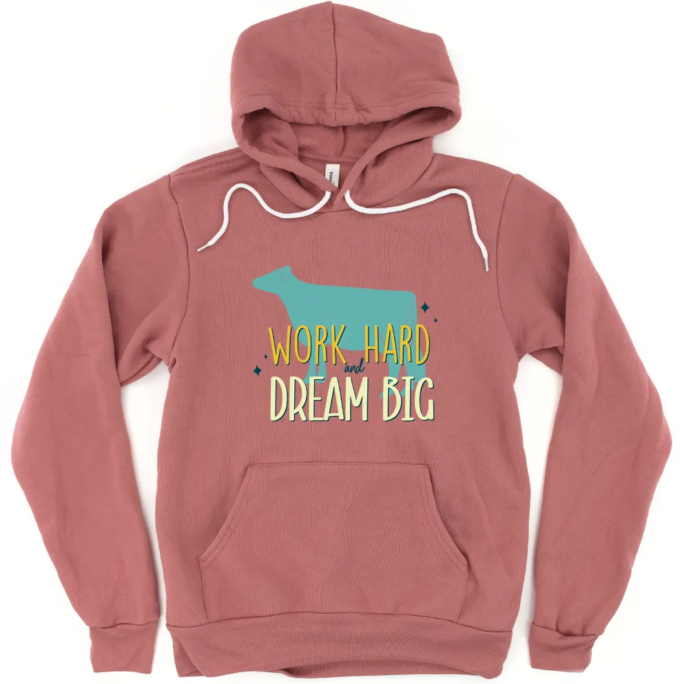 Dream Big Dairy Cow Hoodie (S-3XL) Unisex - Multiple Colors!