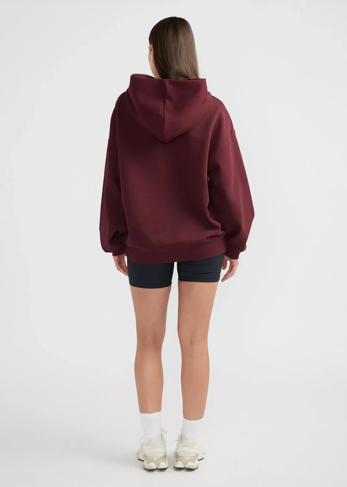 ENA PELLY Classic Sport Hoodie - Cherry Cola