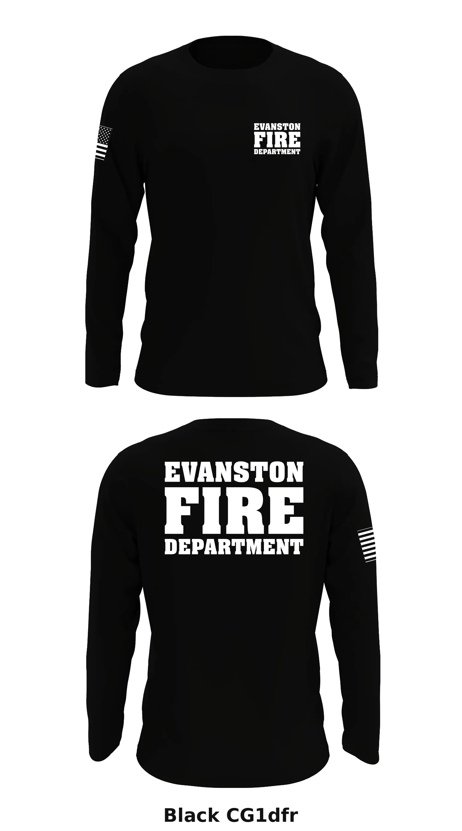 Evanston Fire Dept.  Store 1 Core Men's LS Performance Tee - CG1dfr