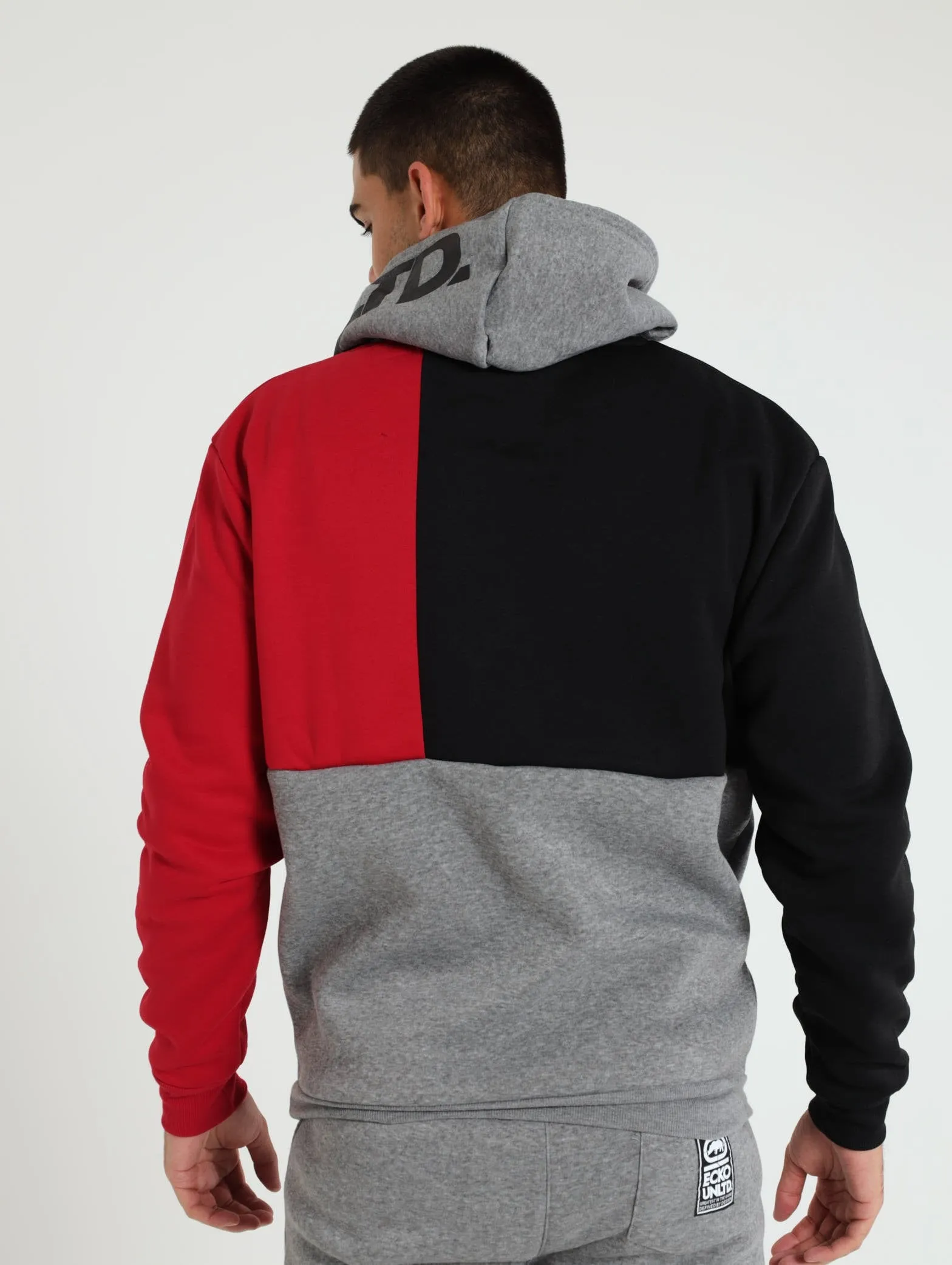 Fleece Cut N Sew Tracktop - Black/Grey