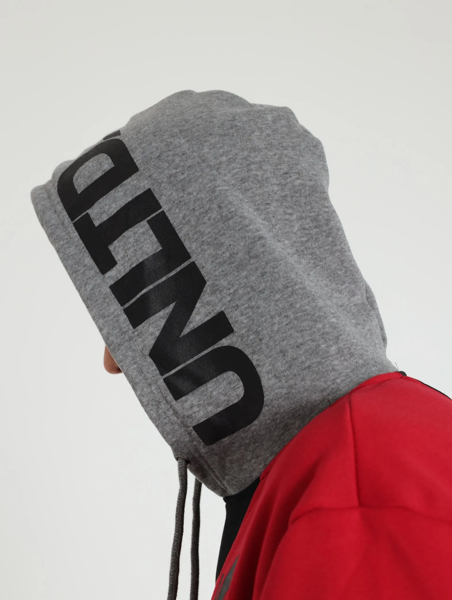 Fleece Cut N Sew Tracktop - Black/Grey
