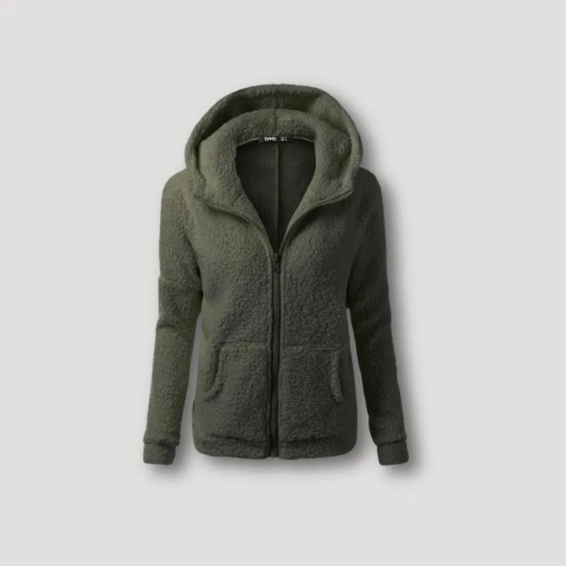 Fleece Pluche Hoodie - Zip Up Hoodie Voor Dames