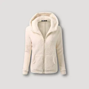 Fleece Pluche Hoodie - Zip Up Hoodie Voor Dames