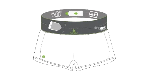 FlipBelt Zipper Shorts