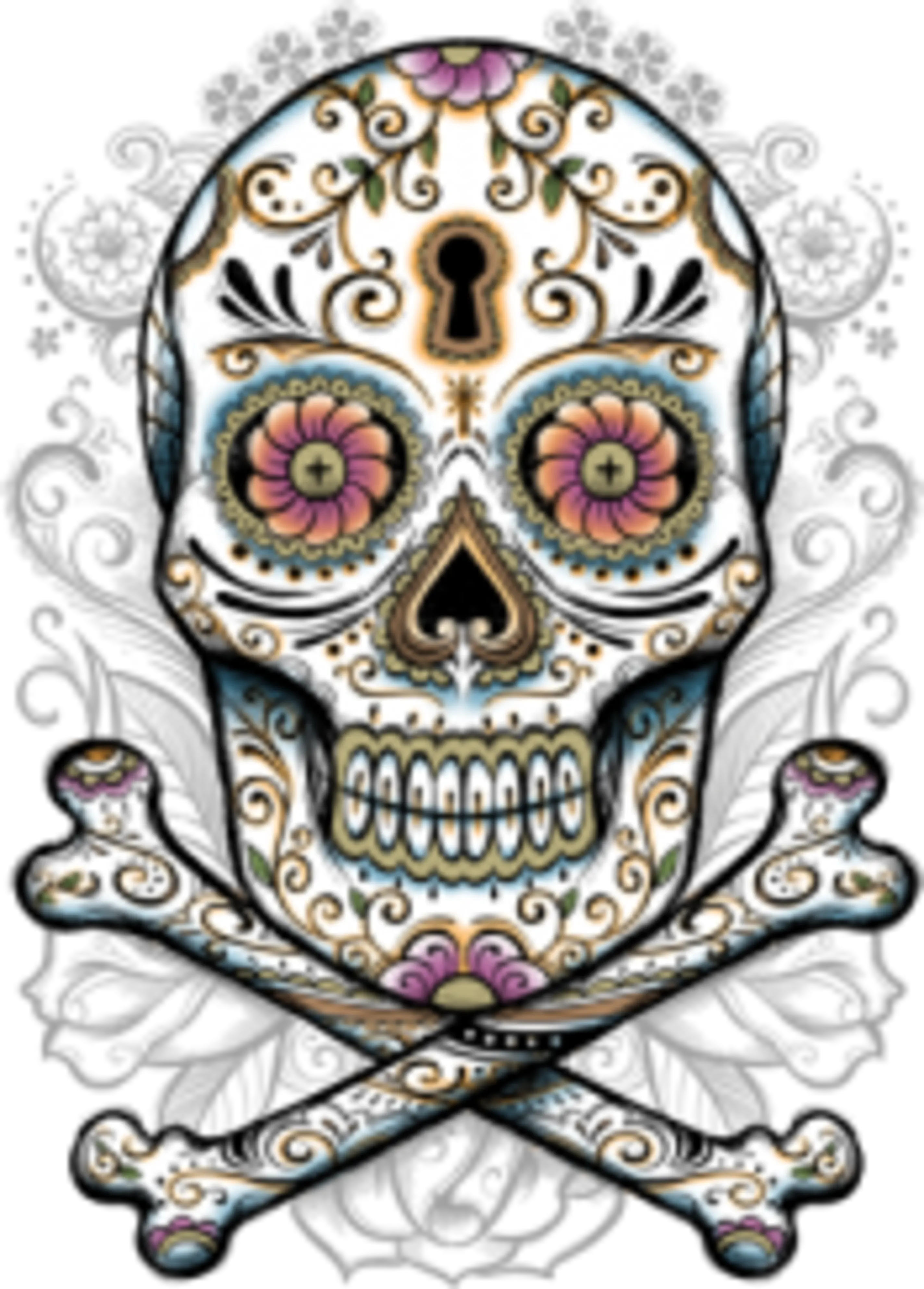 Floral Skull T-Shirt