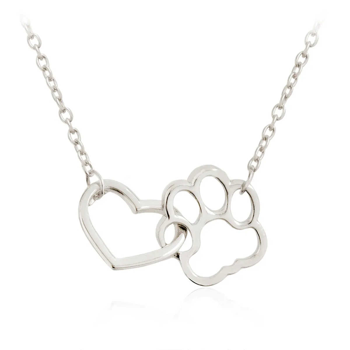 FREE Happy Hear & Paw Print Necklace (2 Colors)