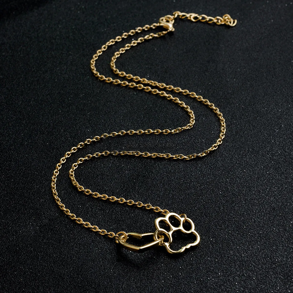 FREE Happy Hear & Paw Print Necklace (2 Colors)