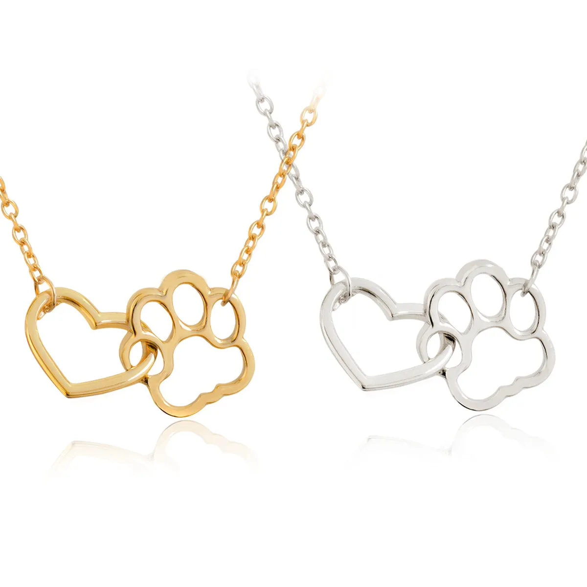 FREE Happy Hear & Paw Print Necklace (2 Colors)