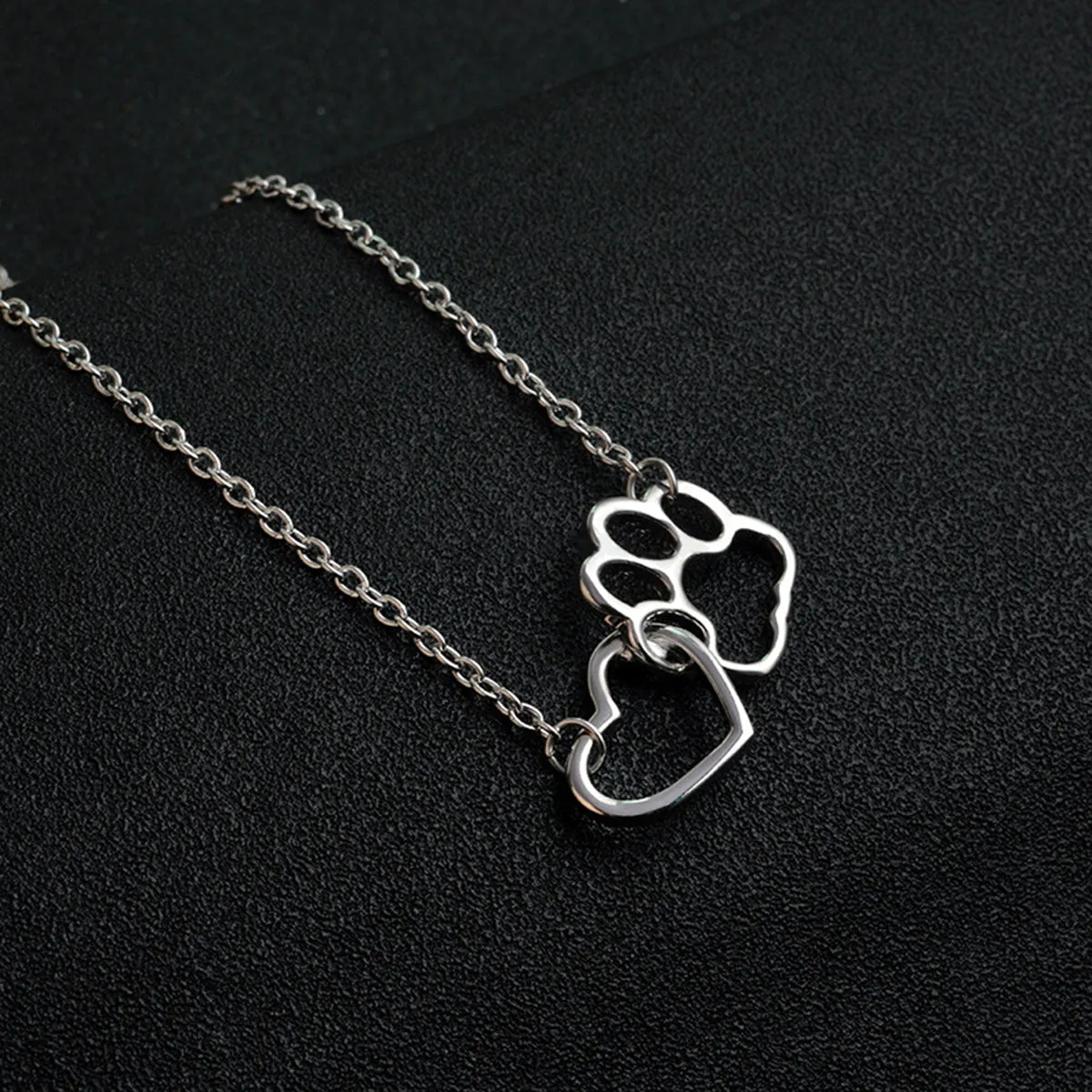 FREE Happy Hear & Paw Print Necklace (2 Colors)