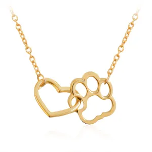 FREE Happy Hear & Paw Print Necklace (2 Colors)