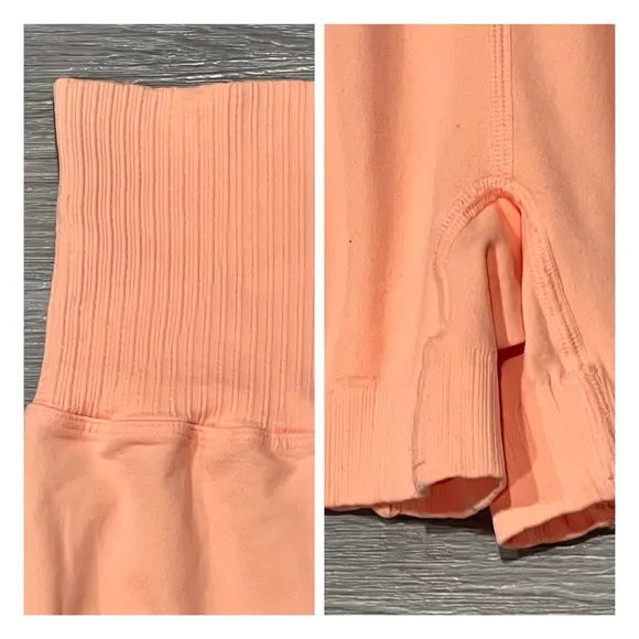 Free People, TWO PAIRS! Good Karma, running shorts, XS/S, Navy &amp; Peach, NEW!