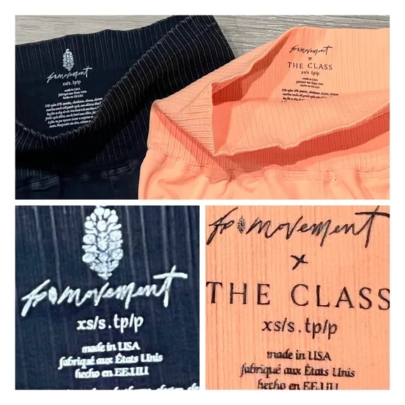 Free People, TWO PAIRS! Good Karma, running shorts, XS/S, Navy &amp; Peach, NEW!