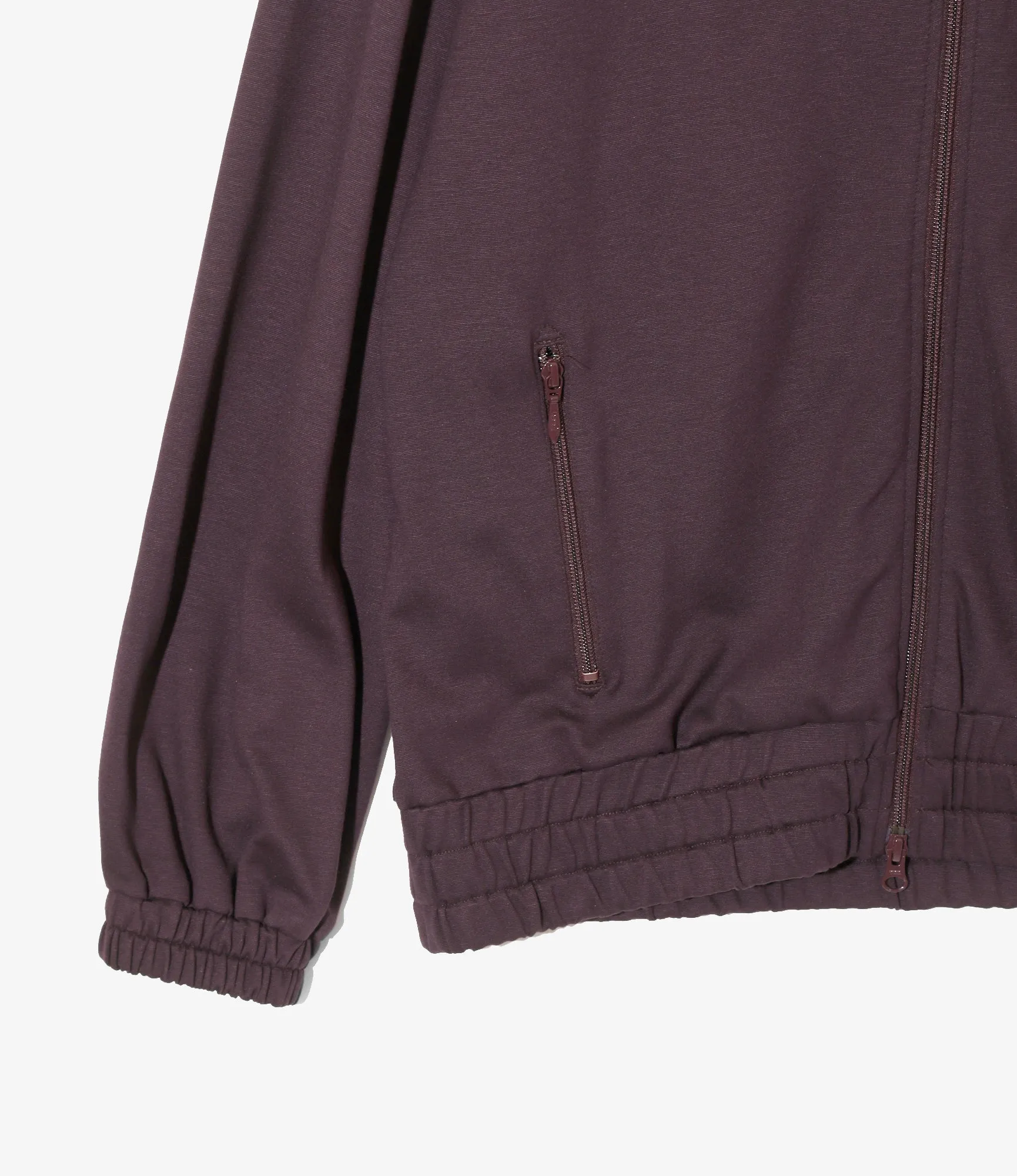 Fringe Track Jacket – Purple Rayon Jersey