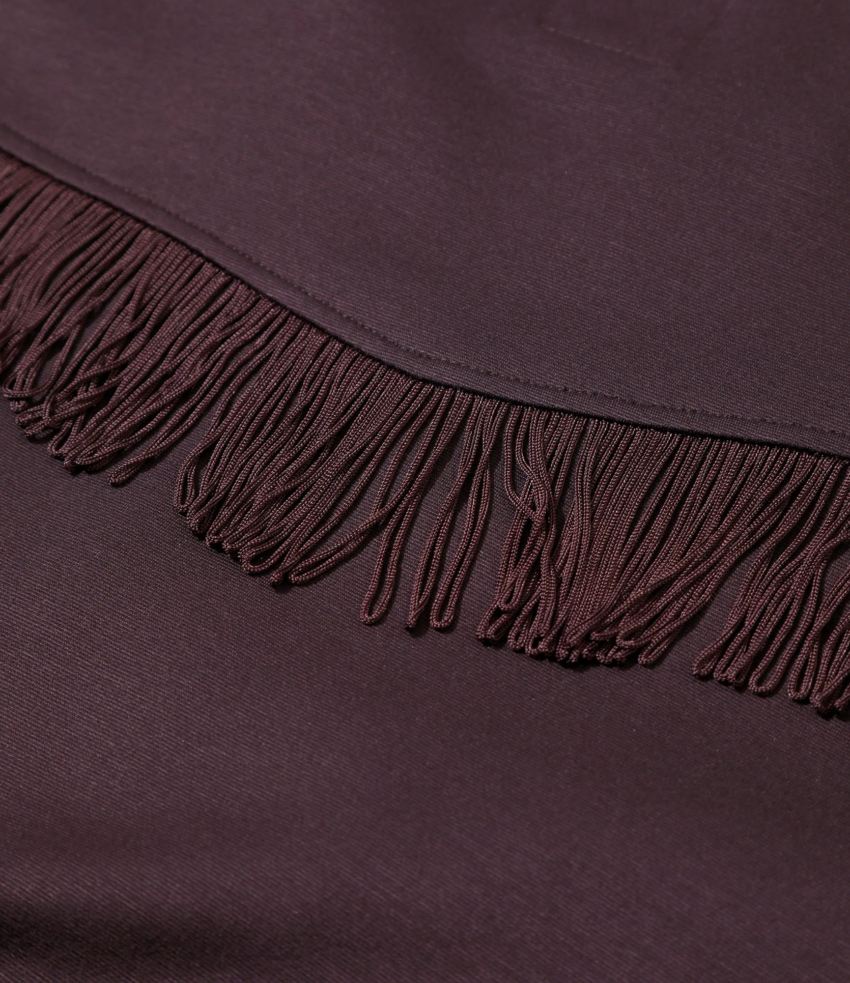 Fringe Track Jacket – Purple Rayon Jersey