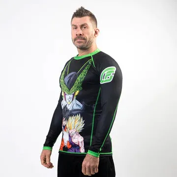 Fusion Fight Gear Dragon Ball Z Cell Rashguard Rash Guard