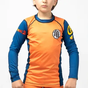Fusion Fight Gear Dragon Ball Z Goku Kids Rash Guard Rashguard
