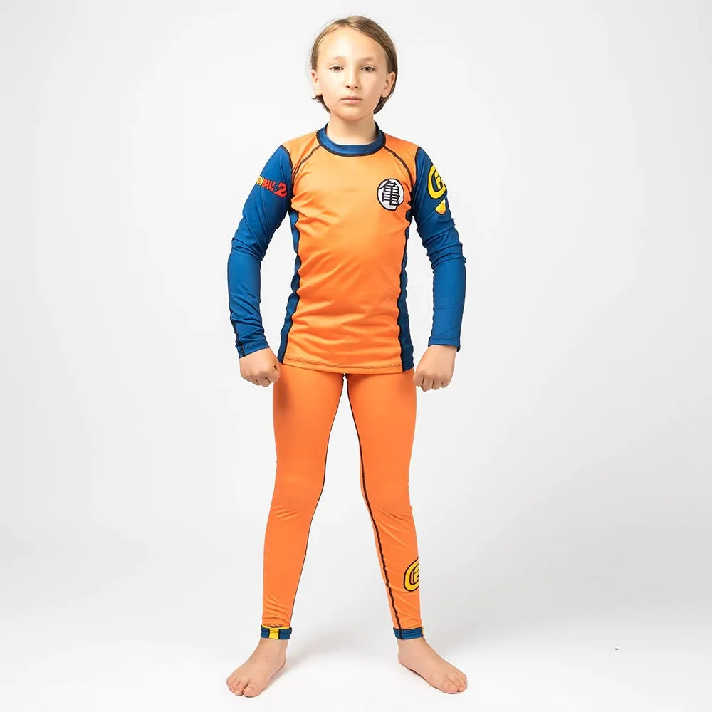 Fusion Fight Gear Dragon Ball Z Goku Kids Rash Guard Rashguard