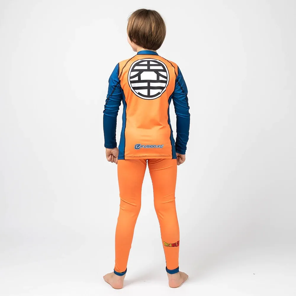 Fusion Fight Gear Dragon Ball Z Goku Kids Rash Guard Rashguard