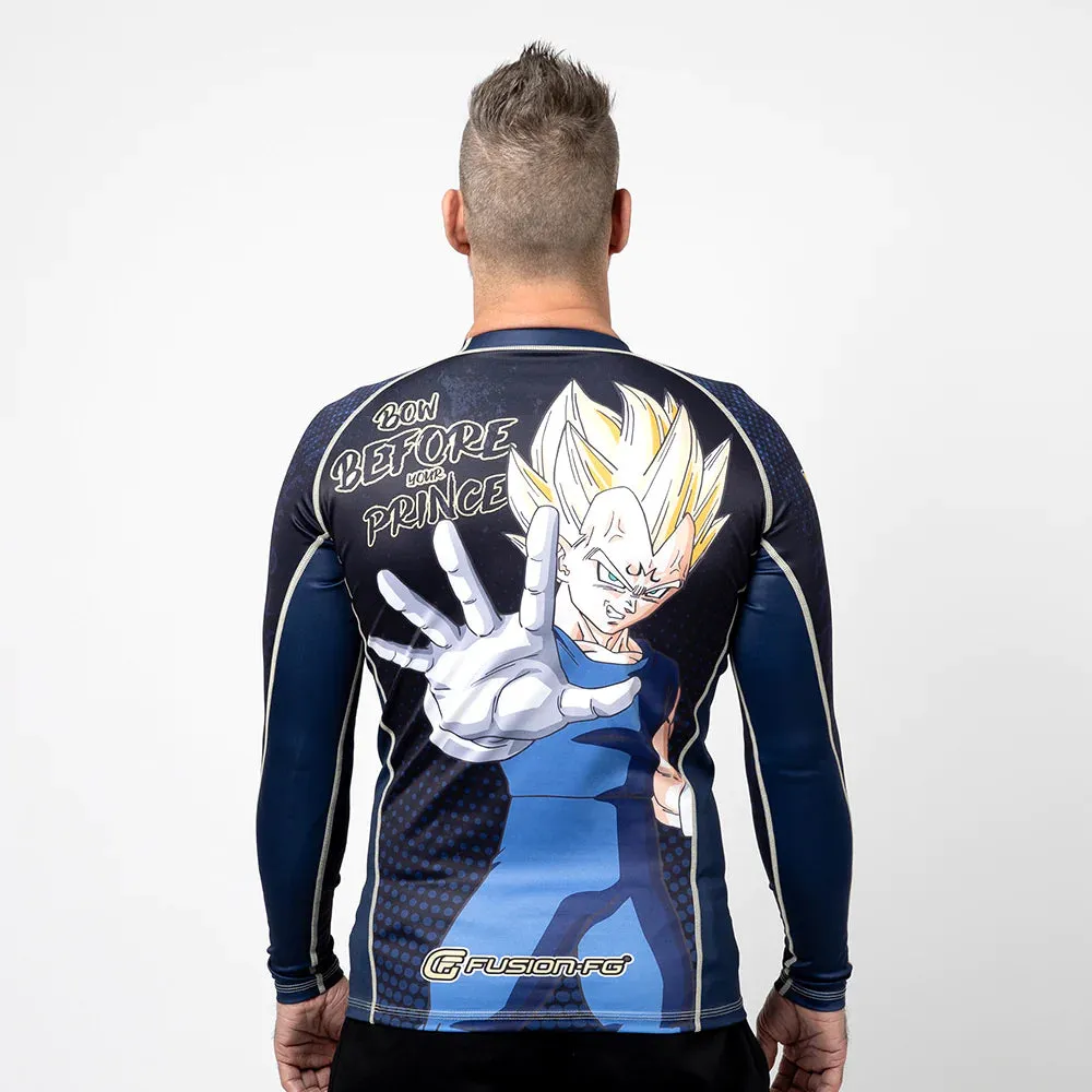 Fusion Fight Gear Dragon Ball Z Vegeta Rashguard Rash Guard