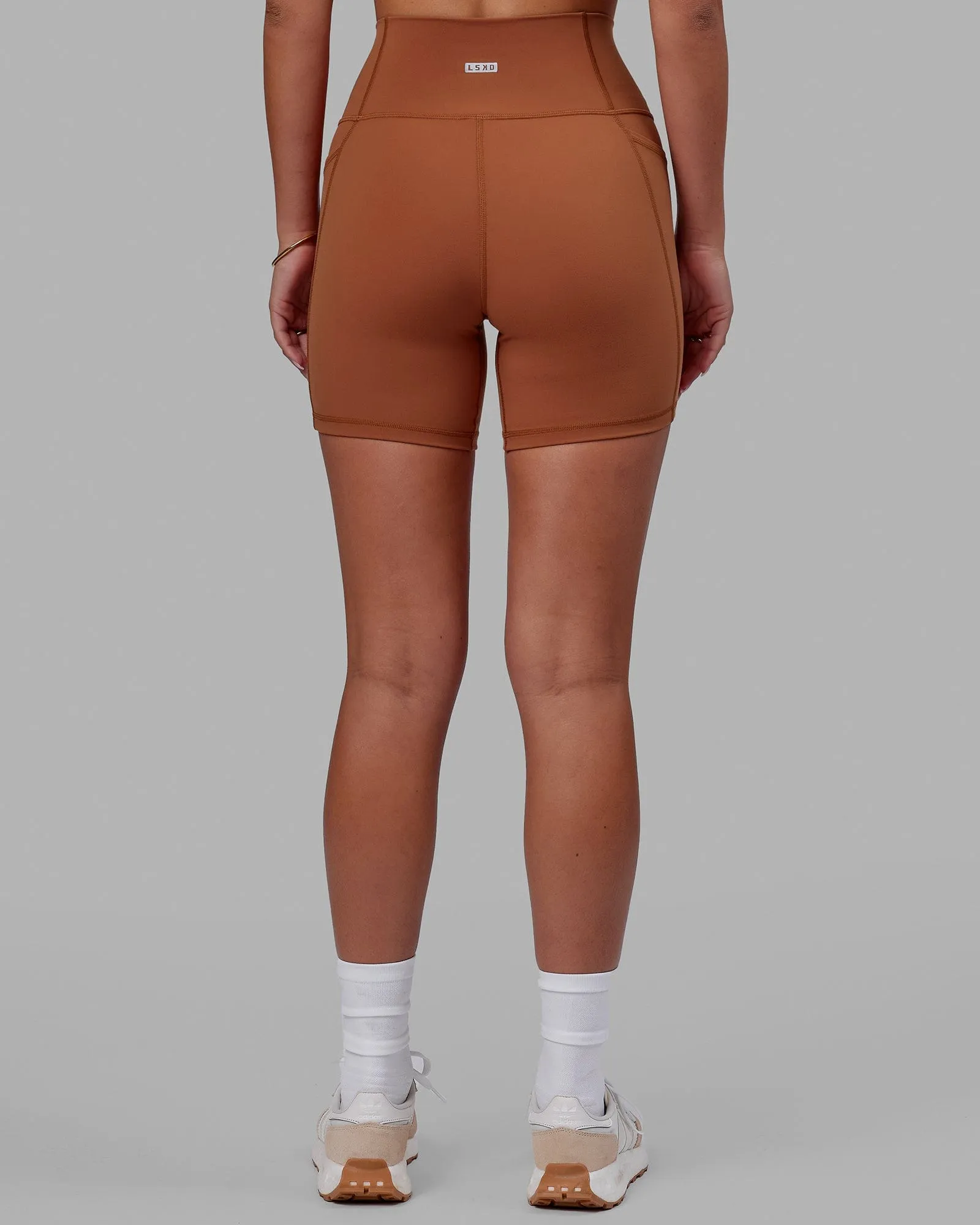 Fusion Mid Short Tights with Pockets - Hazel