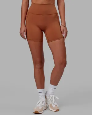 Fusion Mid Short Tights with Pockets - Hazel