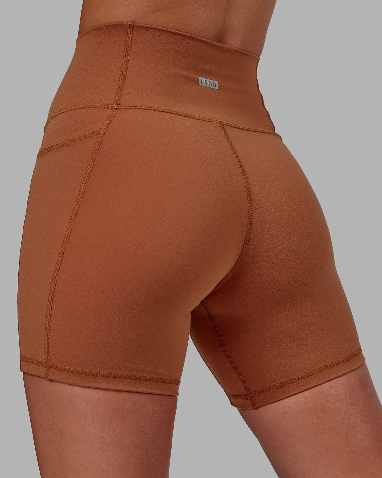 Fusion Mid Short Tights with Pockets - Hazel