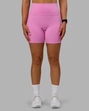 Fusion Mid Short Tights with Pockets - Spark Pink