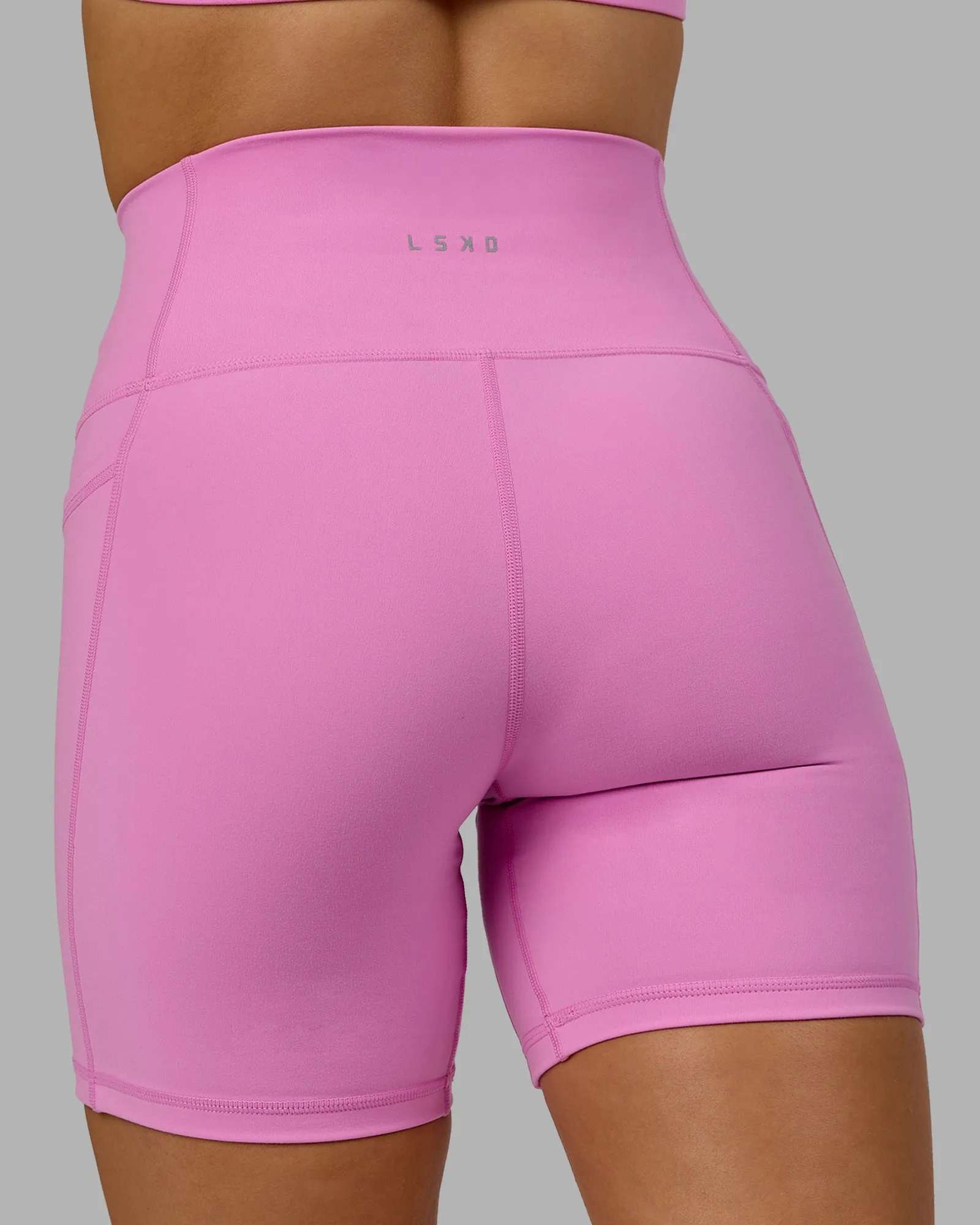Fusion Mid Short Tights with Pockets - Spark Pink