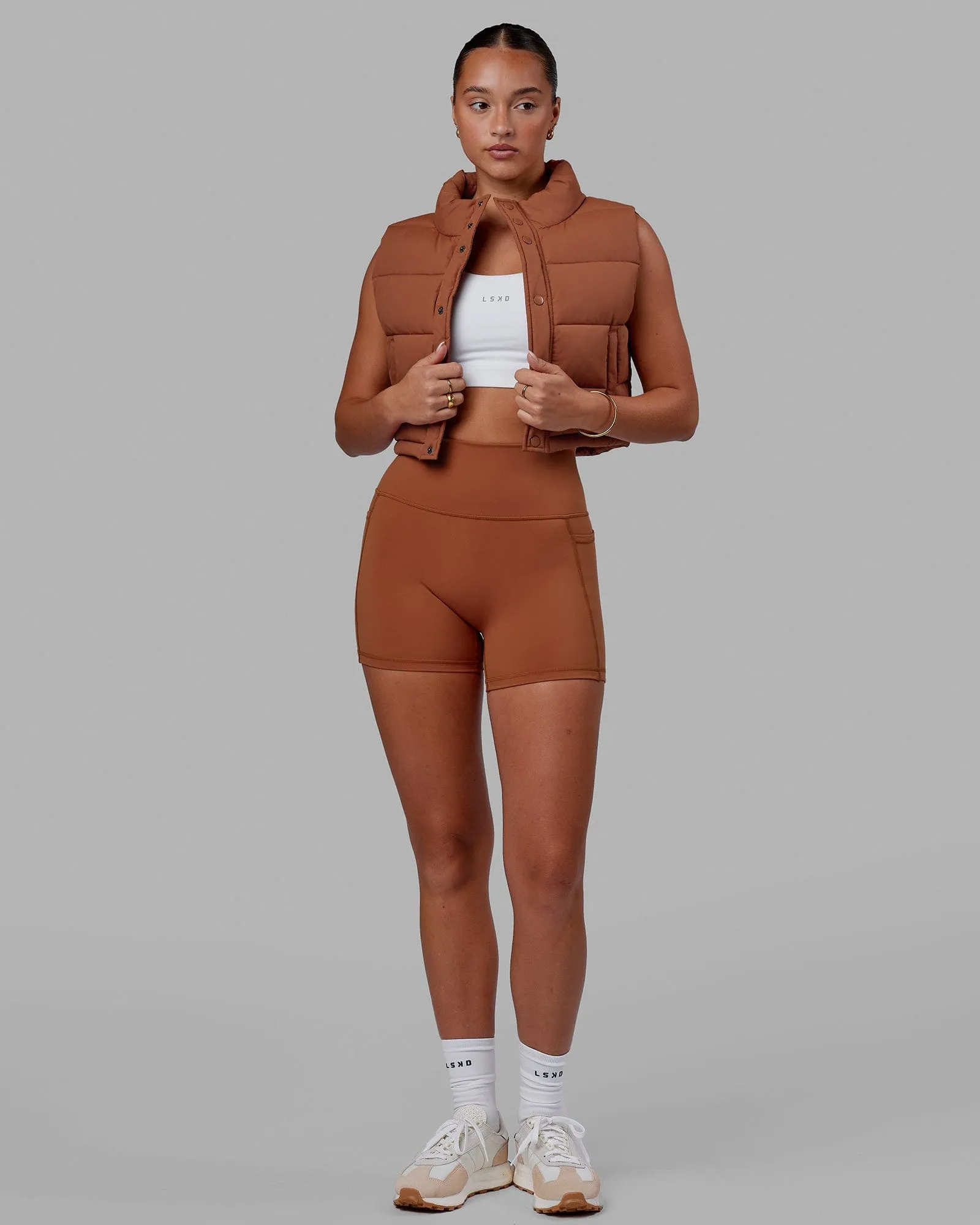Fusion X-Short Tights with Pockets - Hazel