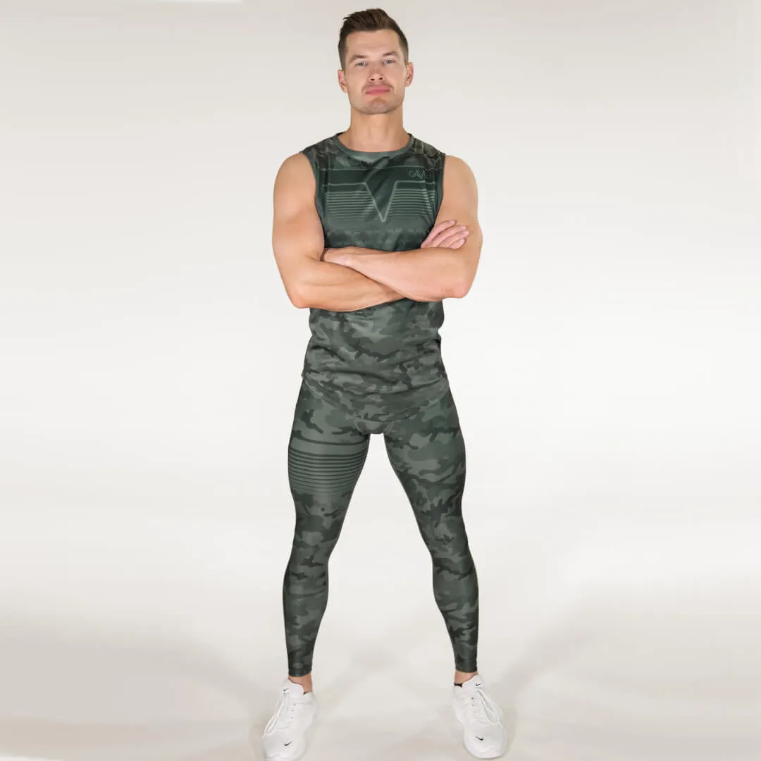 Gavelo Sniper Camo Tights Green