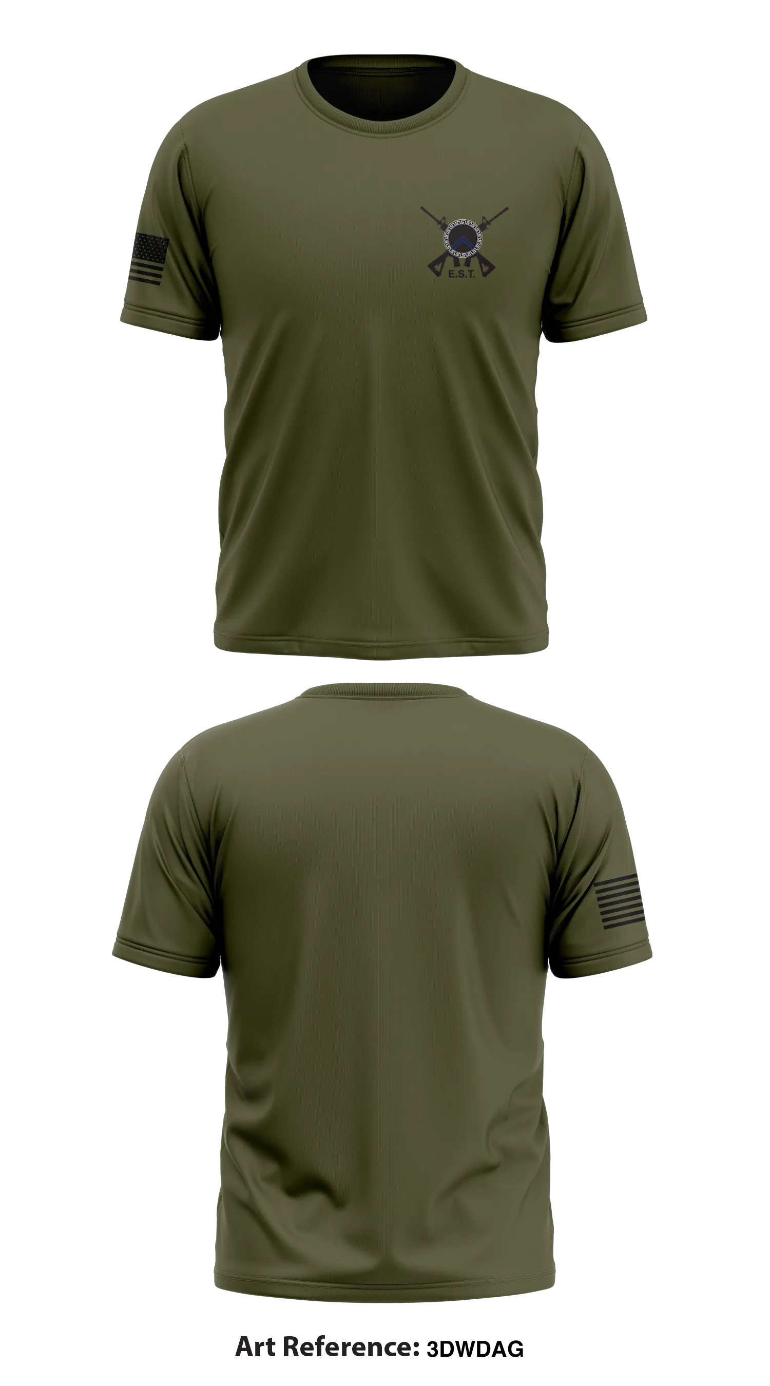 GCRTA Emergency Service Team (EST) Store 1 Core Men's SS Performance Tee - 3dwdaG