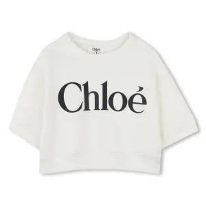 Girls Offwhite Logo Sweatshirt