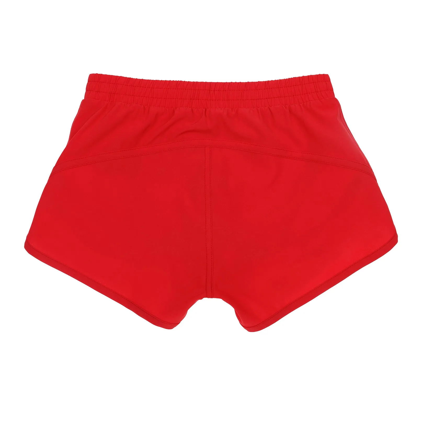 Girls Red Recycled Fibre Shorts with Internal Brief